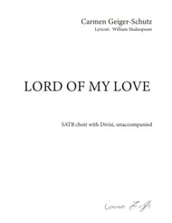 Lord Of My Love SATB choral sheet music cover Thumbnail